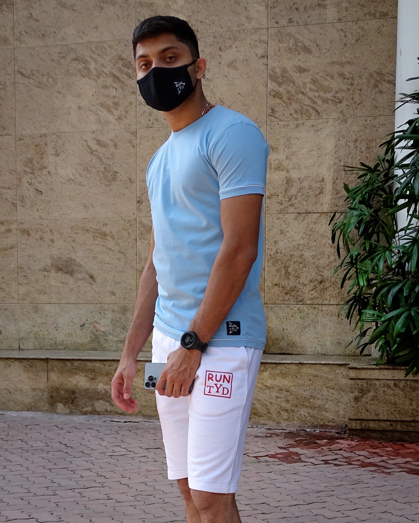 Unisex Slim Fit Baby Blue T shirt