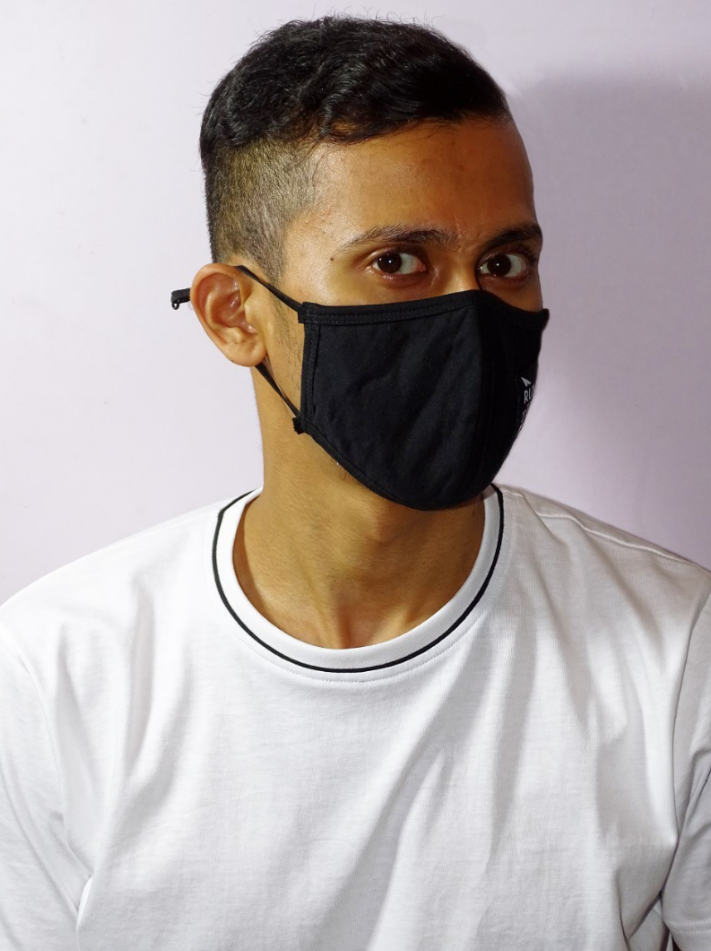 Unisex Black Adjustable Face Mask