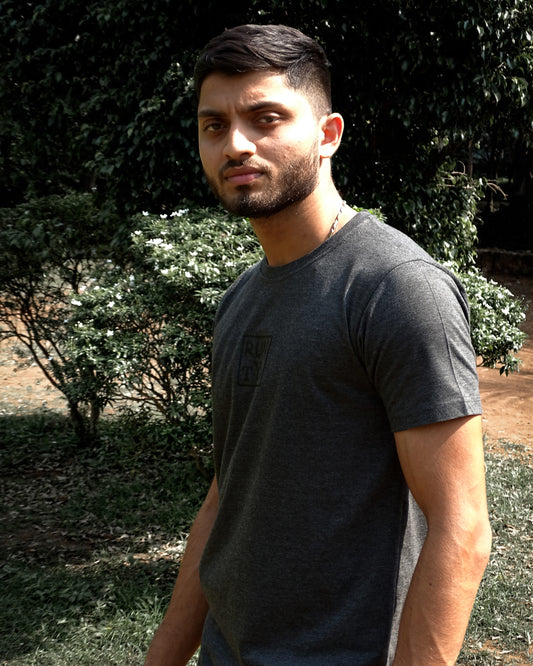 Unisex Slim Fit Charcoal T shirt
