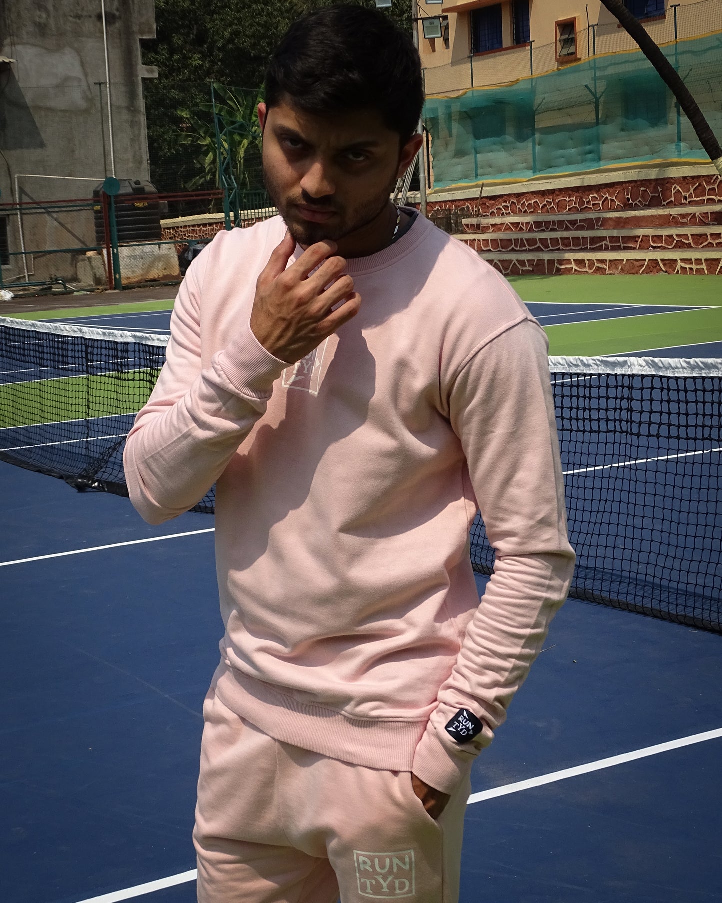 Unisex Slim Fit Peach Sweatshirt