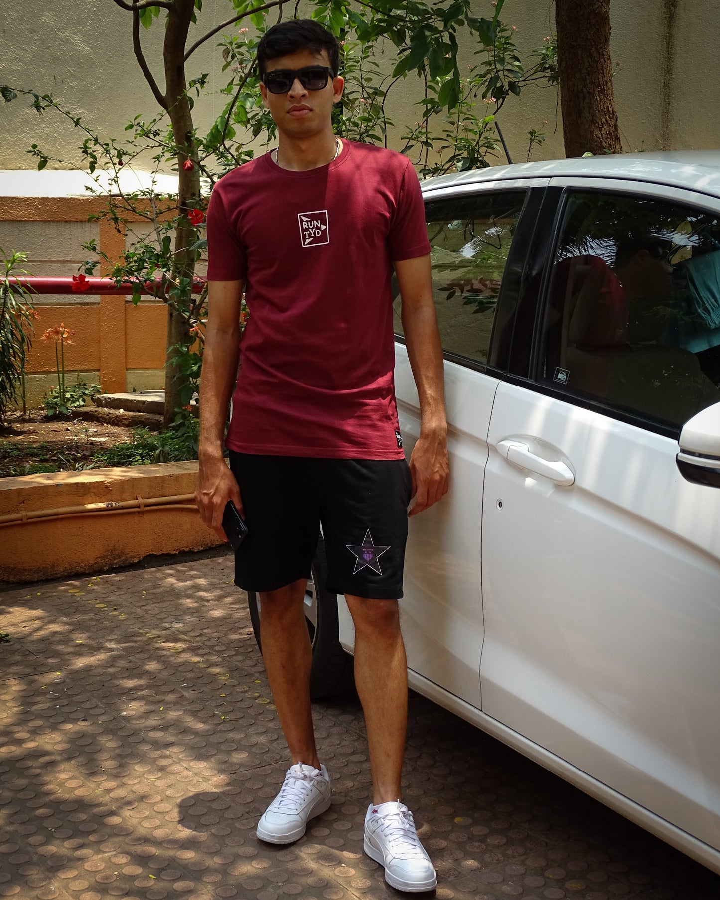 Unisex Slim Fit Maroon T shirt