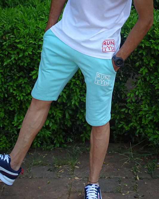 Unisex Mint Tapered Fit Shorts