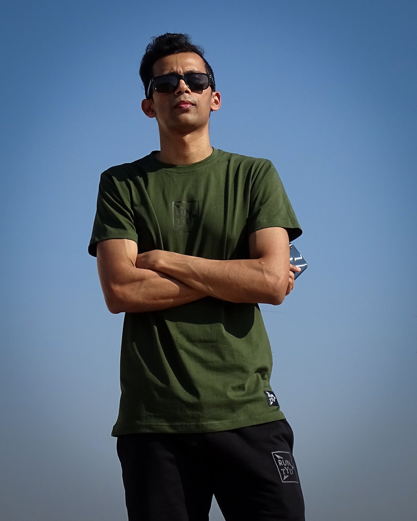 Unisex Slim Fit Olive T shirt