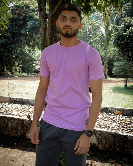 Unisex Slim Fit Lilac T shirt